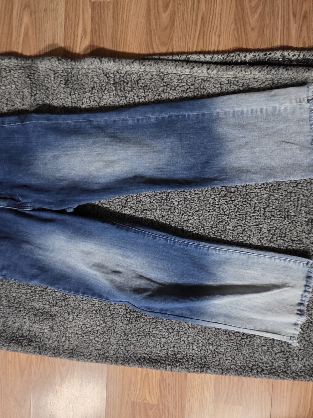 Crazy Train Western Style Women's Blue Washed Flare Jeans
